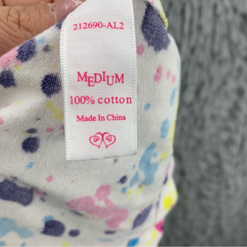 Victorias Secret Pajama Set Color Splash AFTER PARTY Flannel Womens Medium Rare - Picture 11 of 12